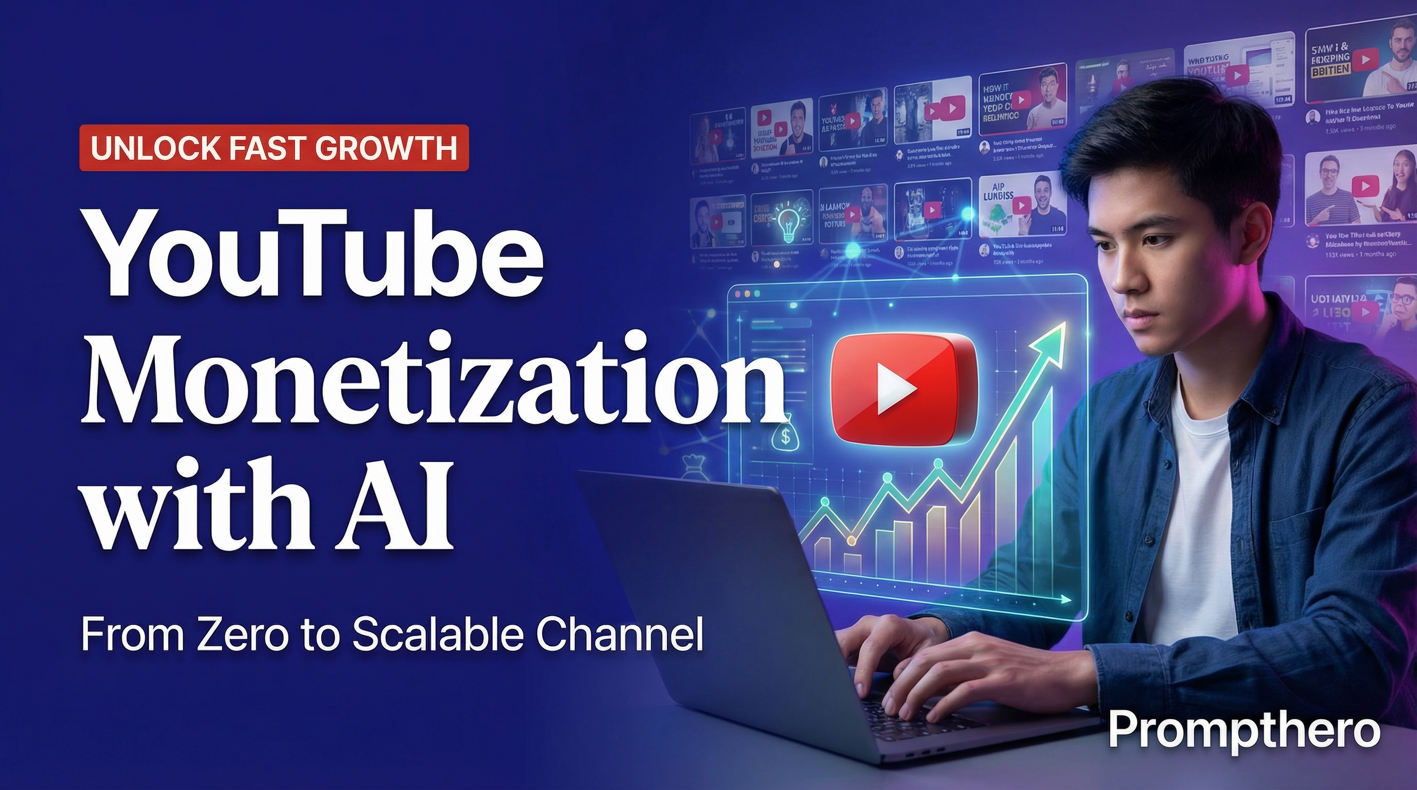 Product image for YouTube Monetization with AI: From Zero to Scalable Channel