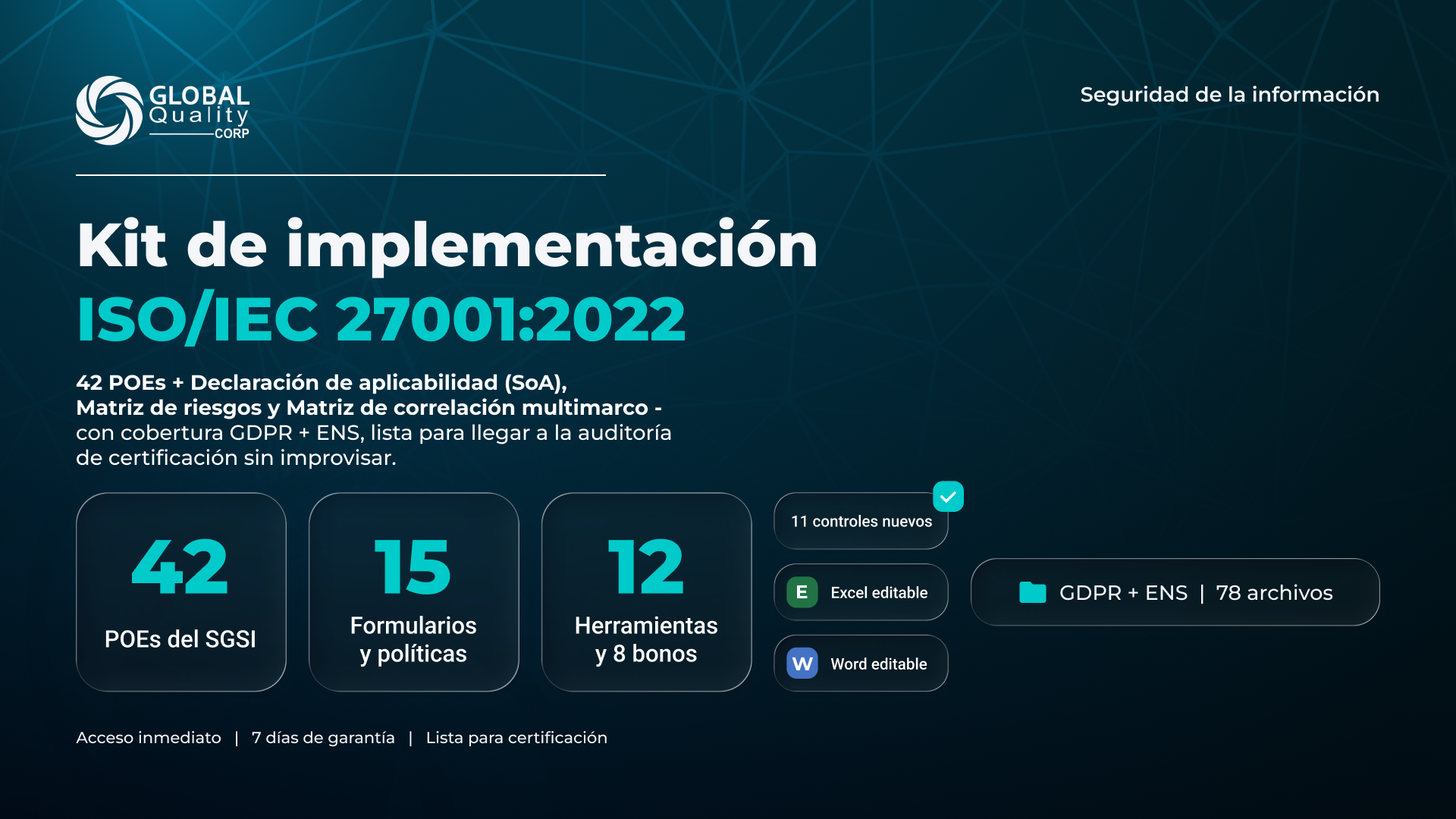 Product image for Kit Aplicativo ISO/IEC 27001:2022