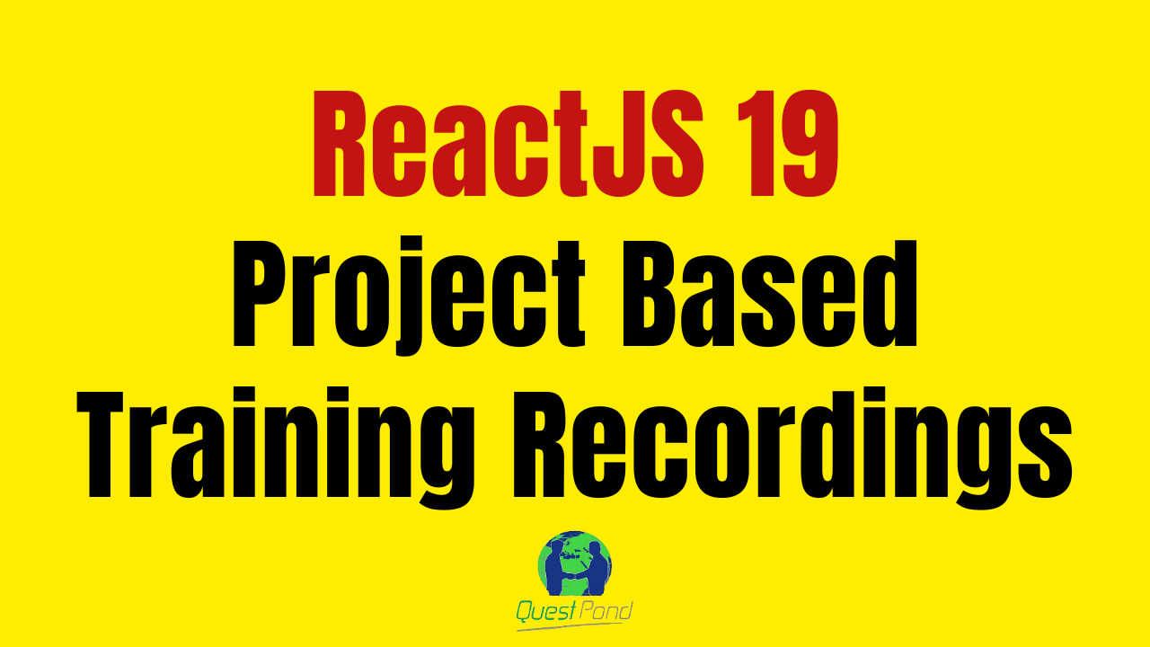 Product image for ReactJS 19 Step by Step Training Recordings.