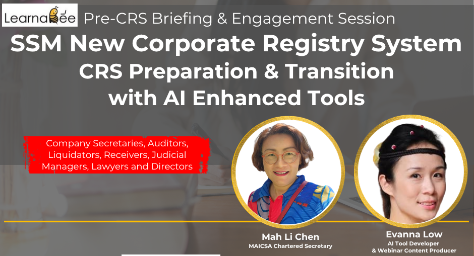 Product image for (English) Pre-CRS Debriefing Session SSM New Corporate Registry System CRS Preparation & Transition with AI Enhanced Tools