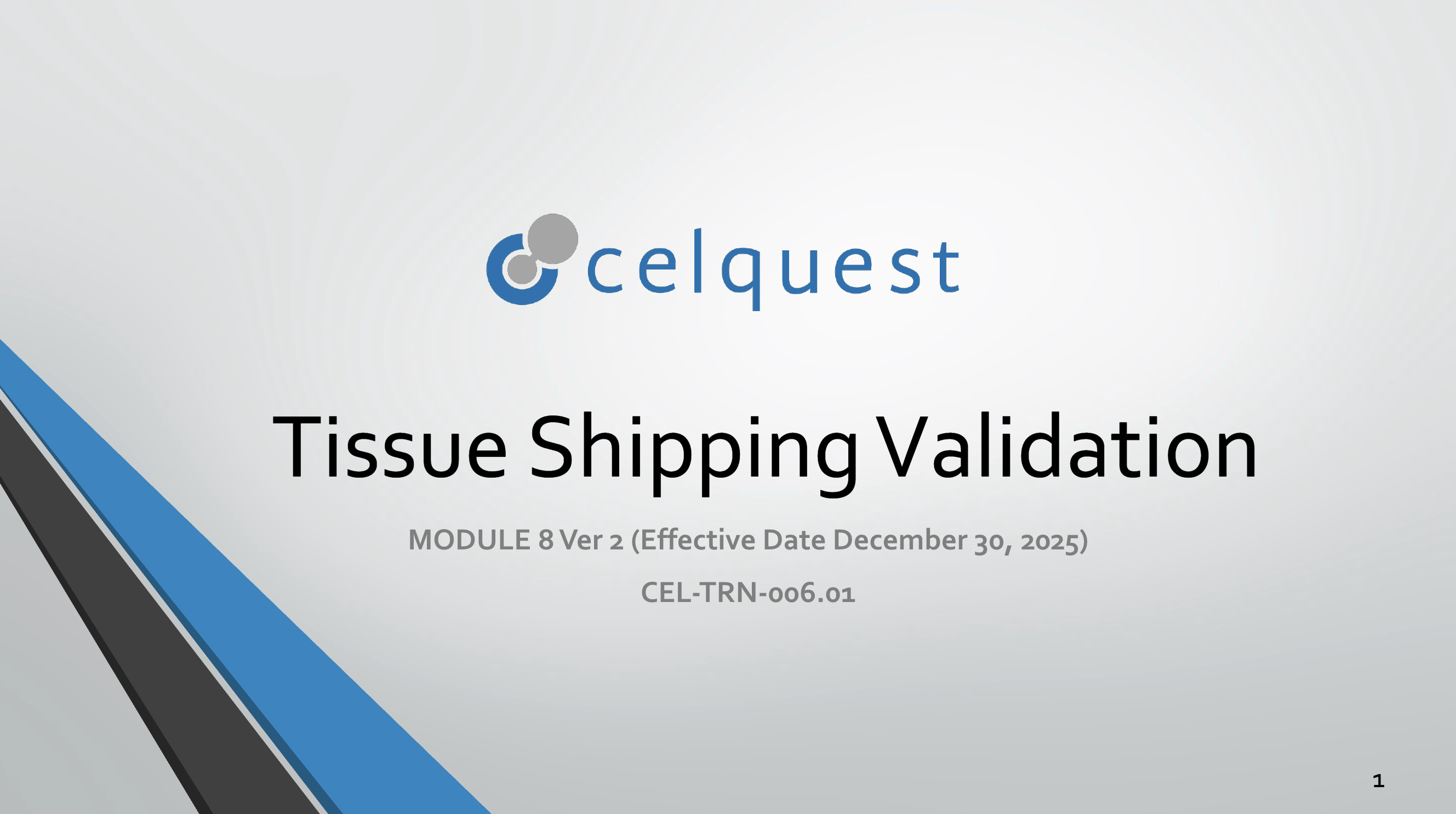Product image for Module 8 Ver 2- Tissue Shipping Validation