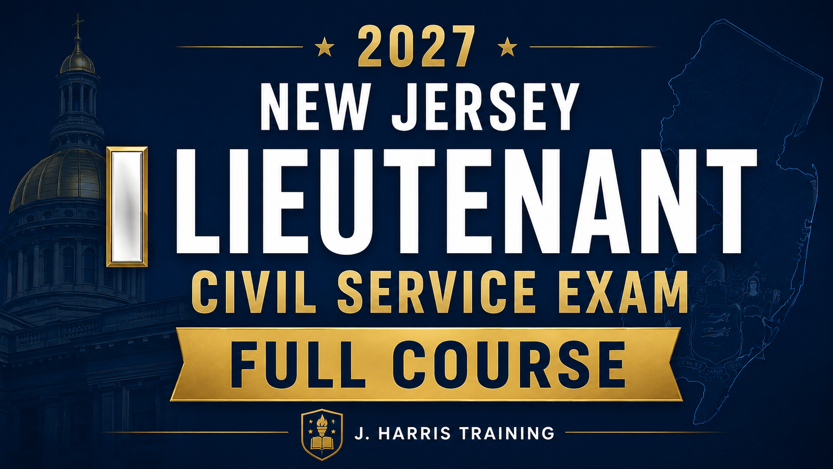Product image for 2027 NJ CIVIL SERVICE (MUNICIPAL LIEUTENANT) Full Course