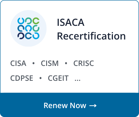 ISACA Recertification Programs