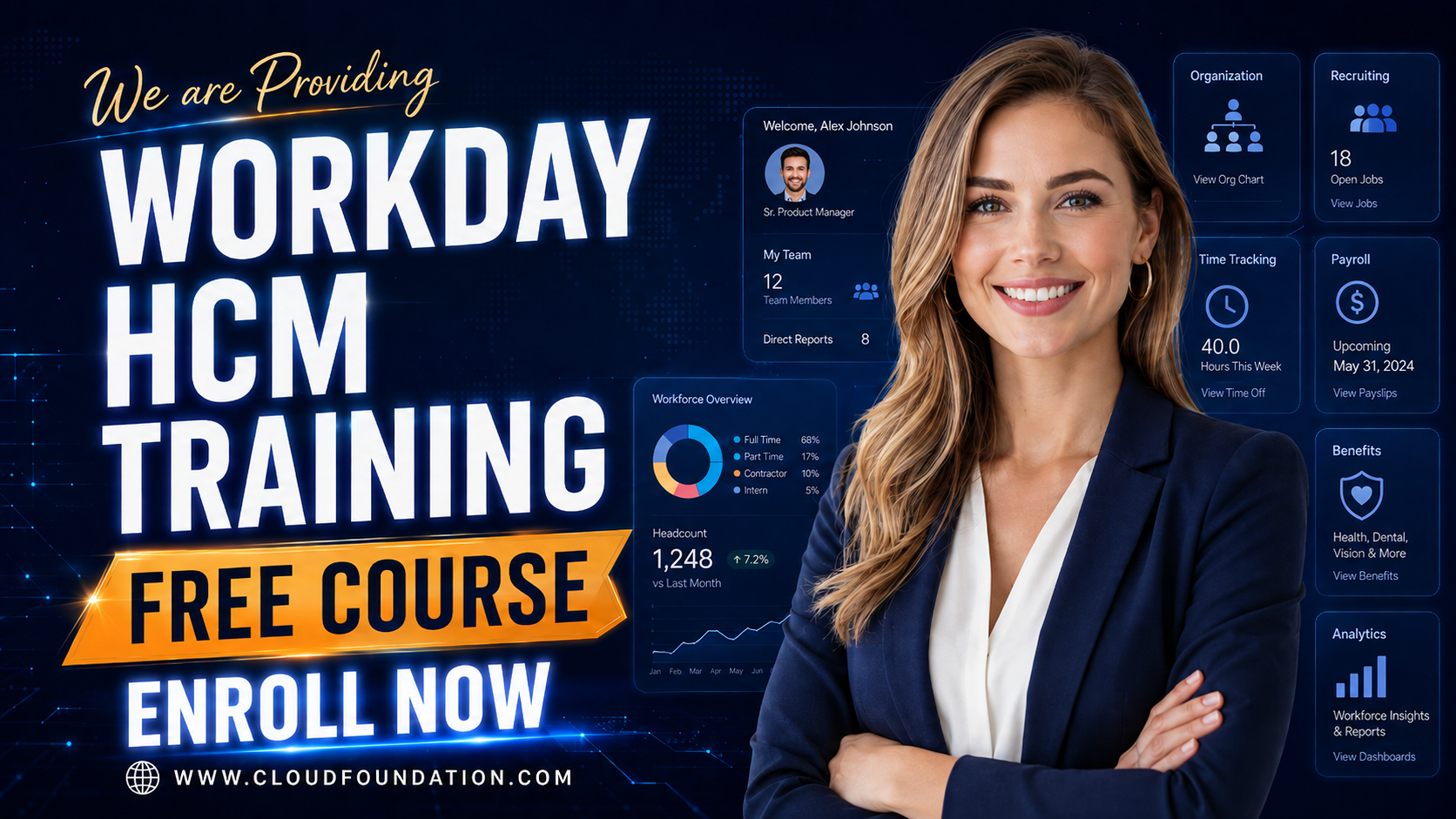 Product image for Workday HCM Training Free Course