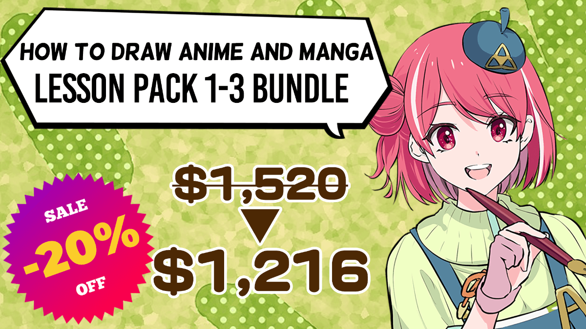 Product image for How to Draw Anime and Manga: Lesson Pack 1-3 Bundle