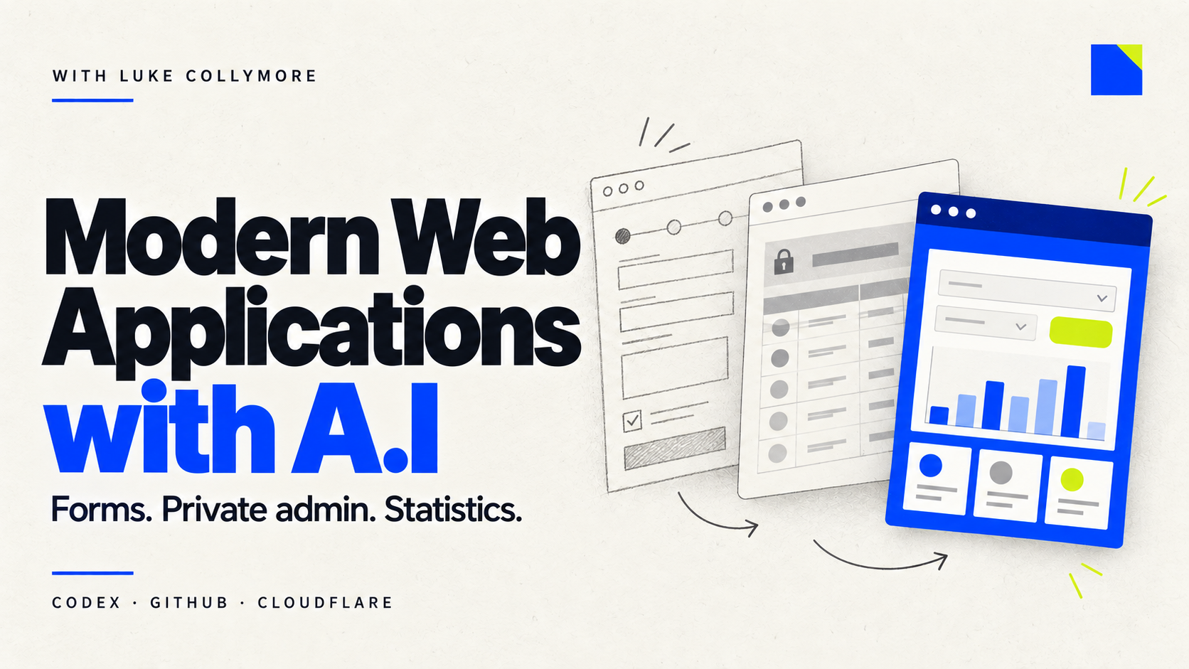 Product image for Modern Web Applications with A.I - Codex, Github and Cloudflare is all you need