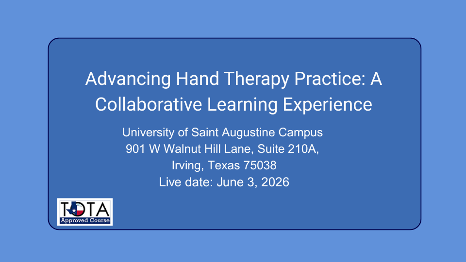 Product image for Advancing Hand Therapy Practice: A Collaborative Learning Experience