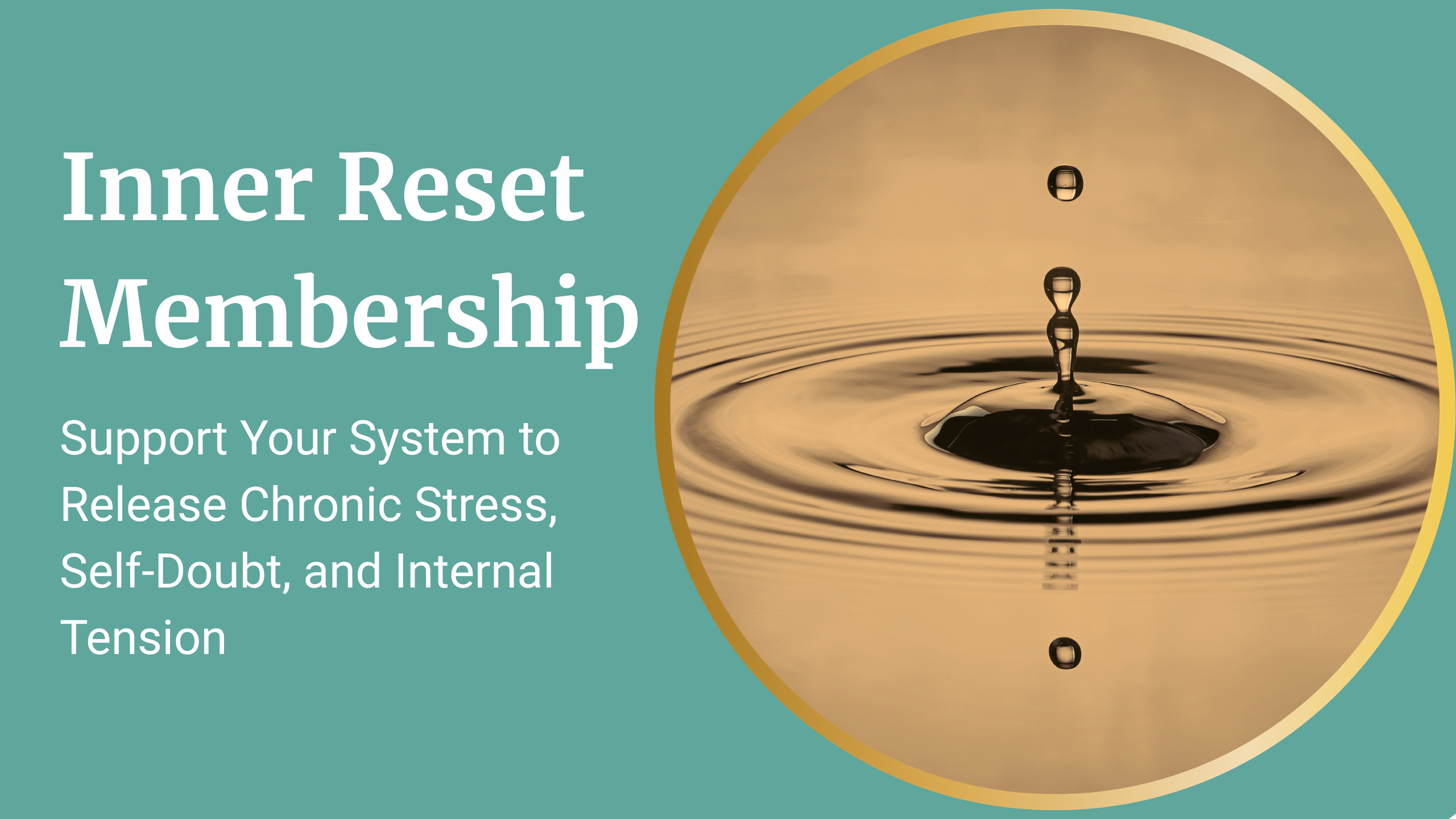 Product image for Inner Reset: Live Audio Sessions Monthly +  Membership with 50+ Guided Meditations 
