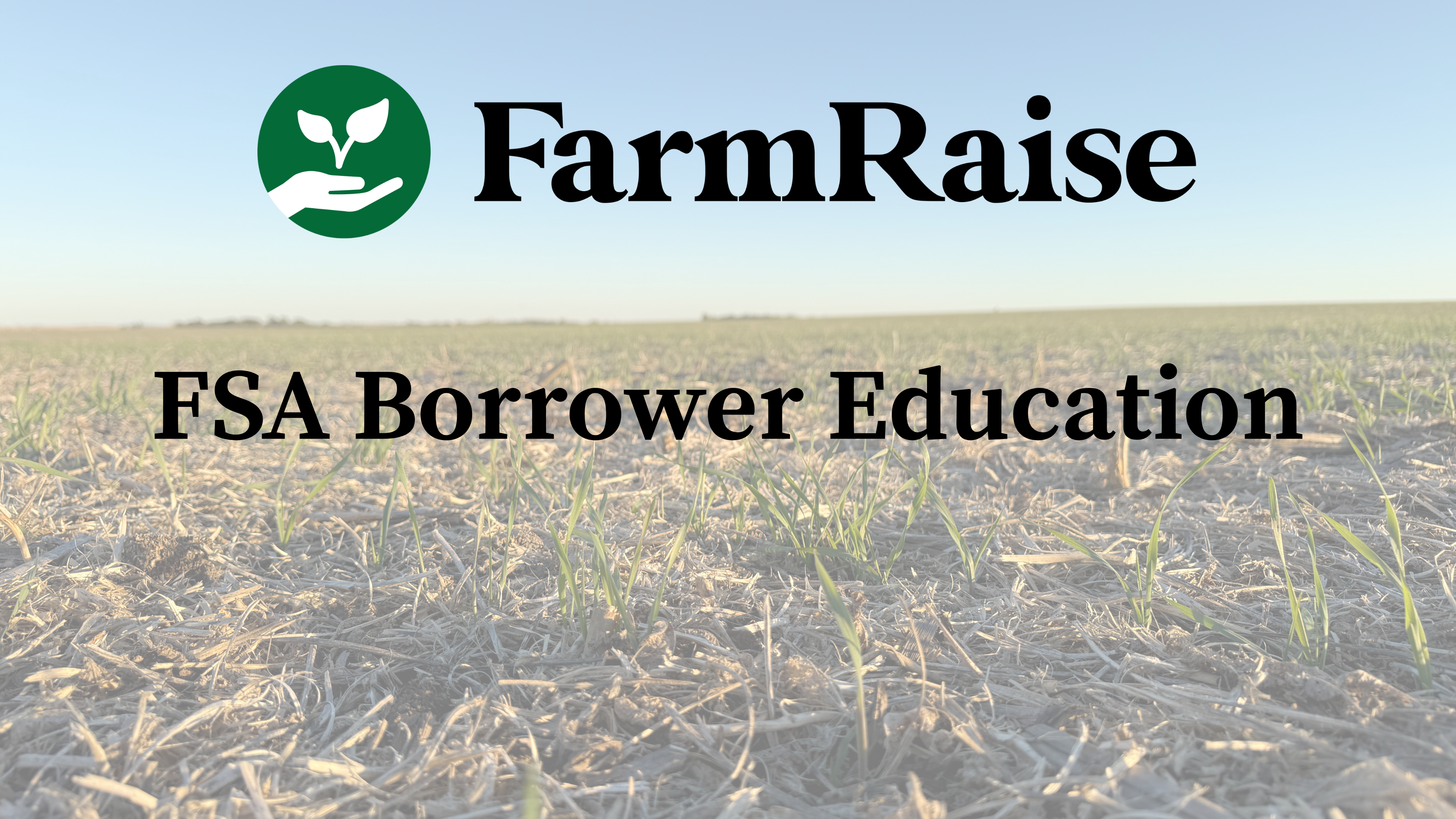 Product image for FarmRaise FSA Borrower Education