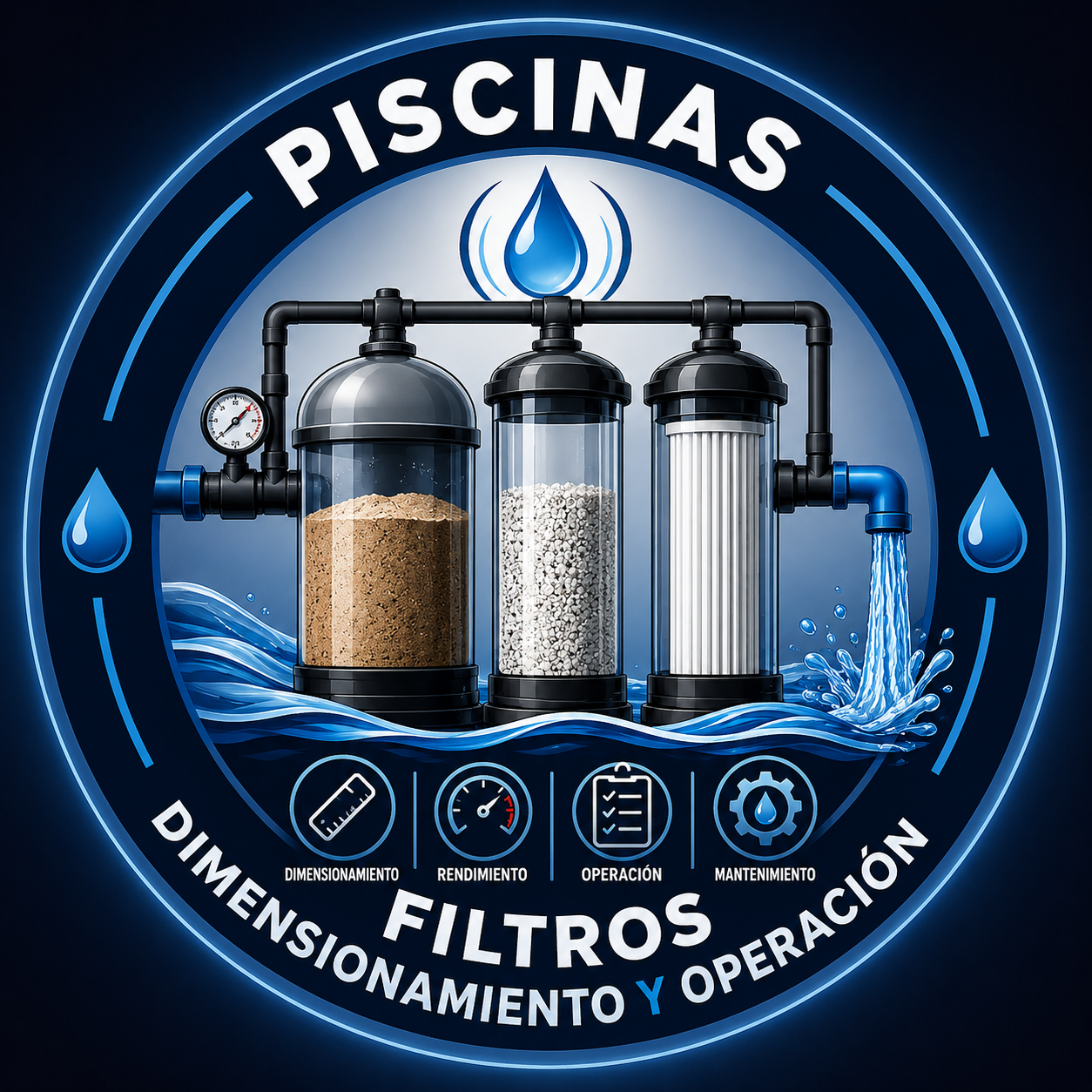 Product image for Operación y dimensionamiento de filtros