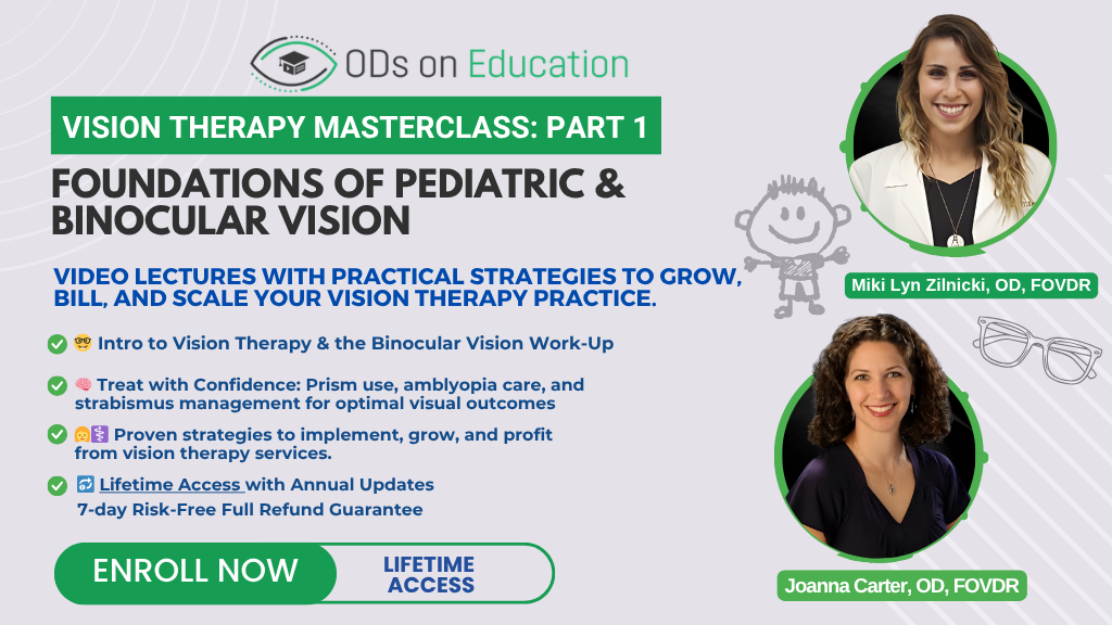 Product image for Vision Therapy MasterClass (Part 1): Foundations of Pediatric & Binocular Vision