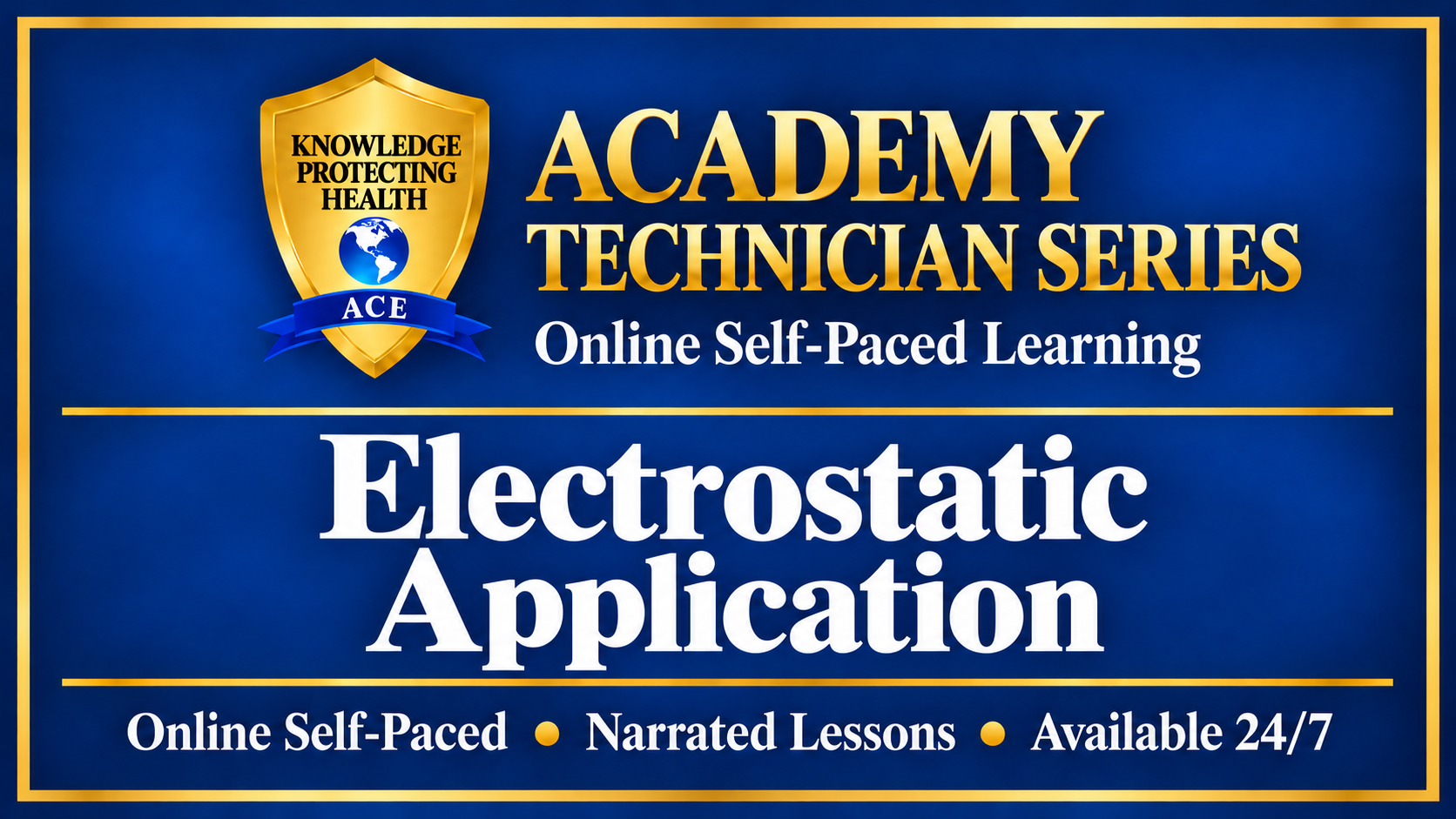 Product image for Electrostatic Application Technician Series