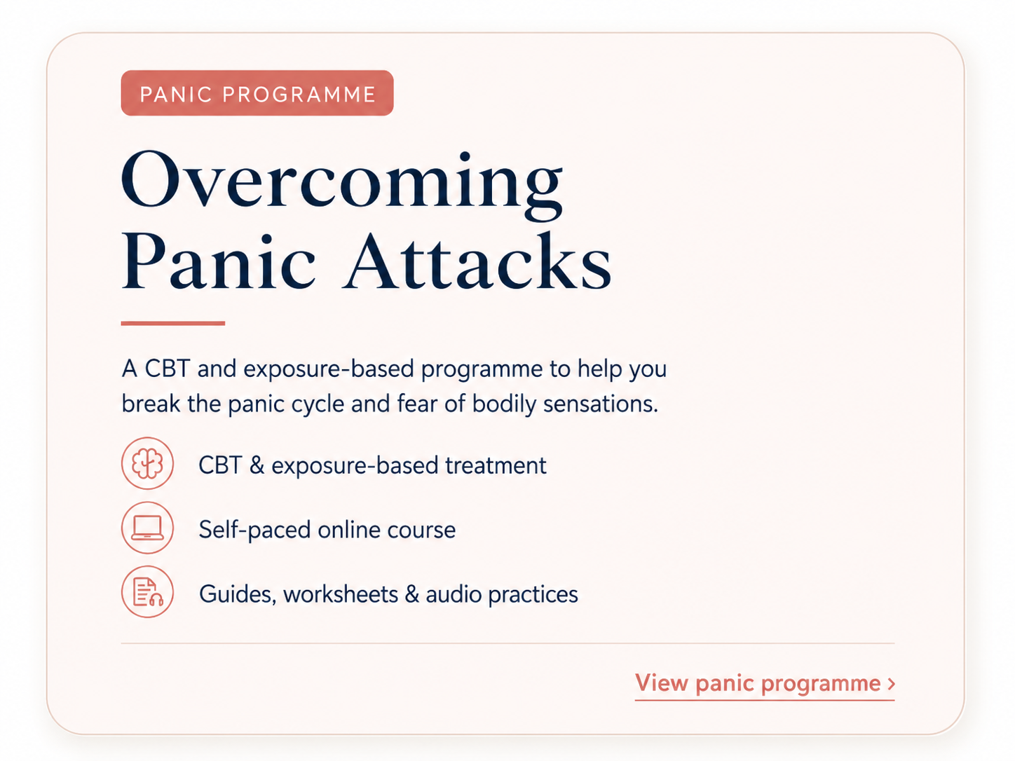 Product image for Overcoming Panic Attacks