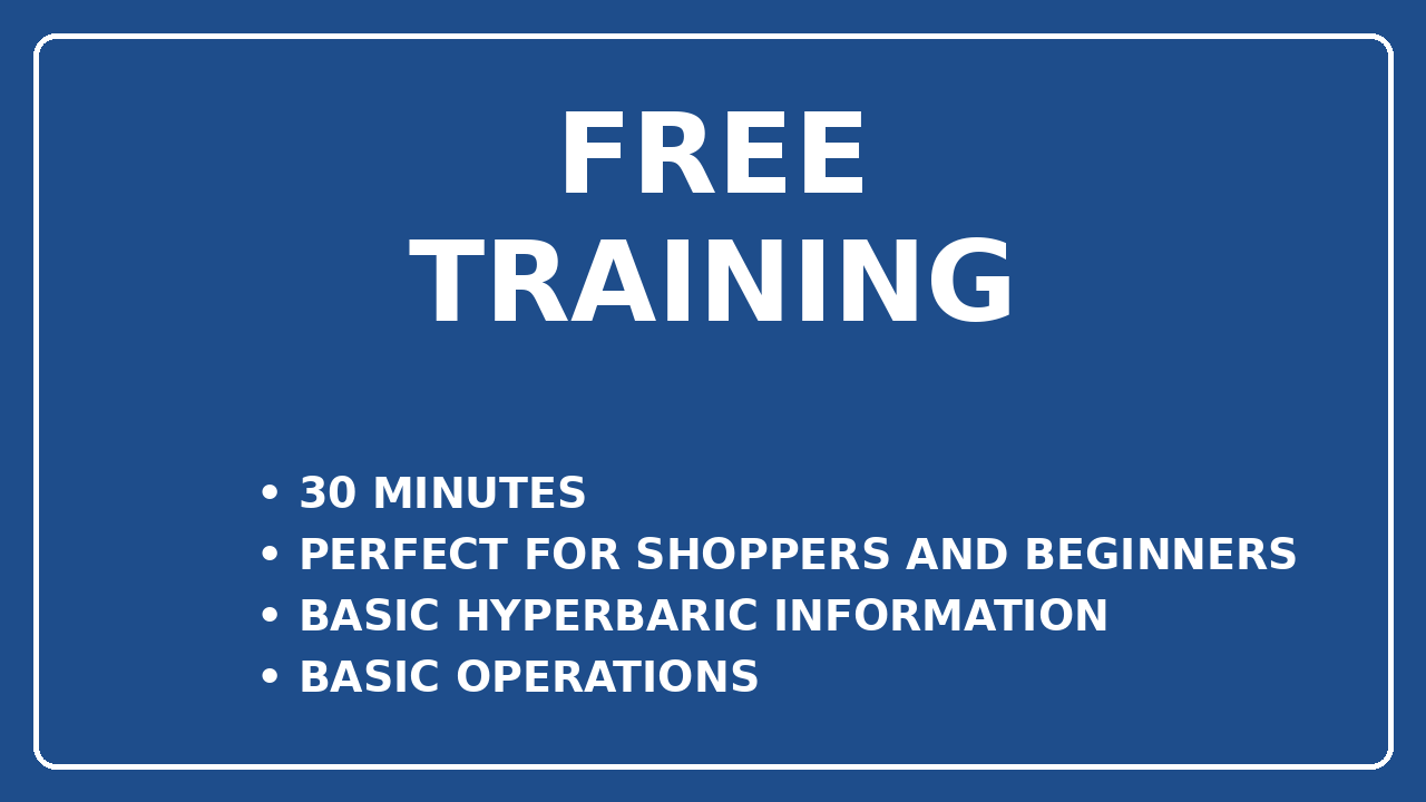 Product image for Free Hyperbaric Training Course 