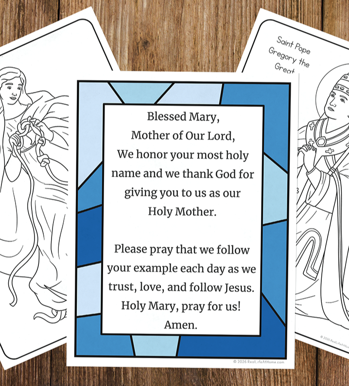 Catholic Icing Monthly Pack Kids Printables