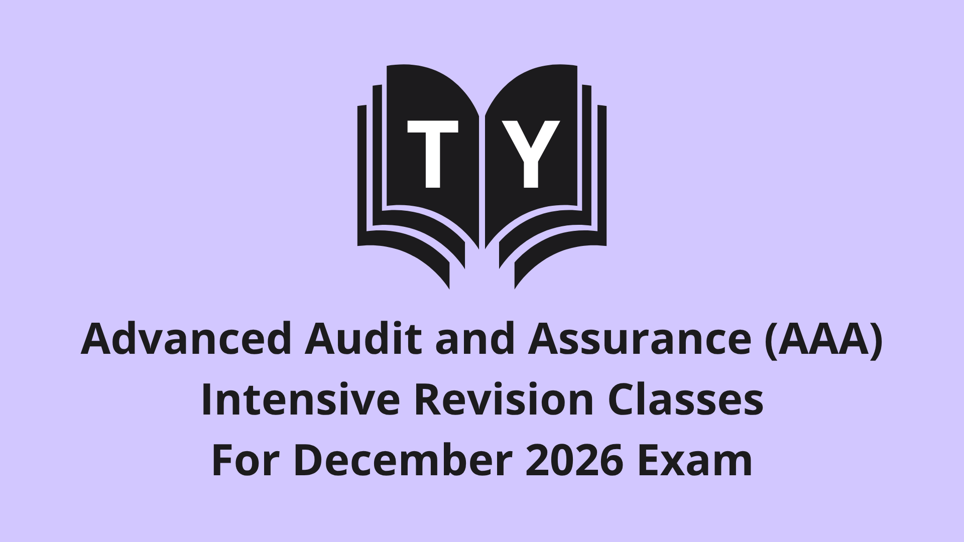 Product image for TY AAA 12’26 Revision Classes