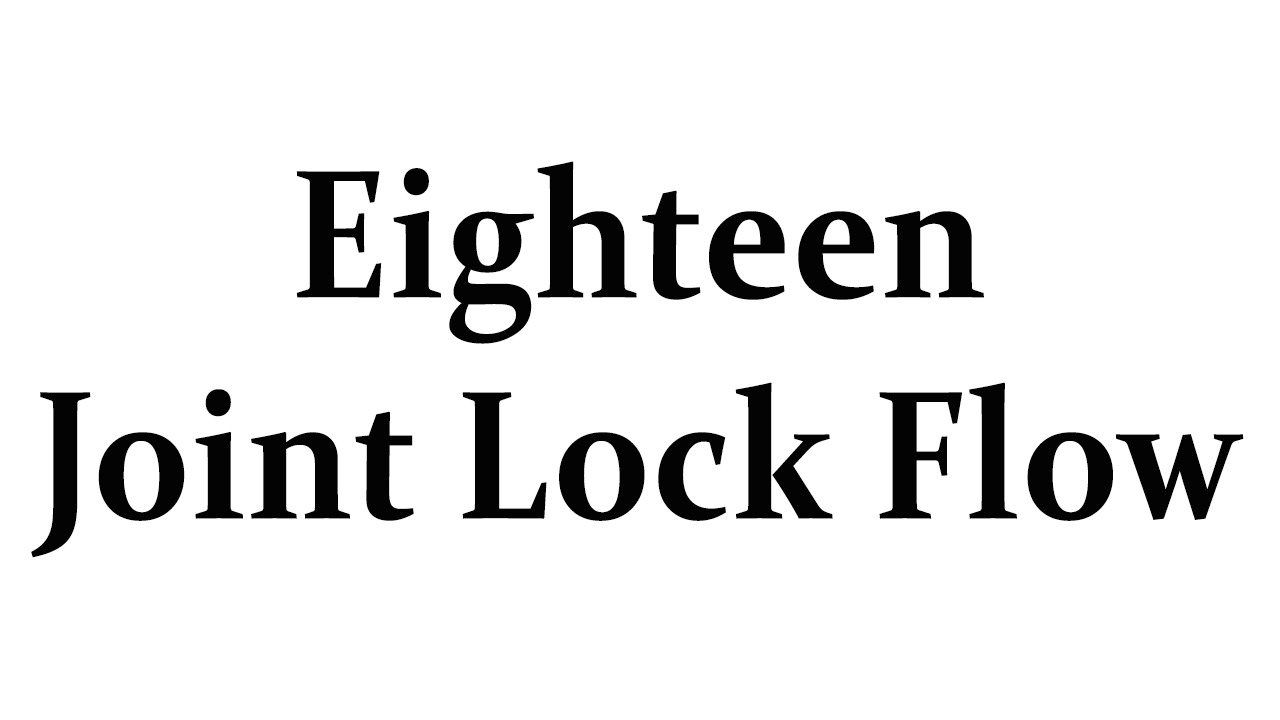 Product image for 18 Joint Lock Flow Lesson