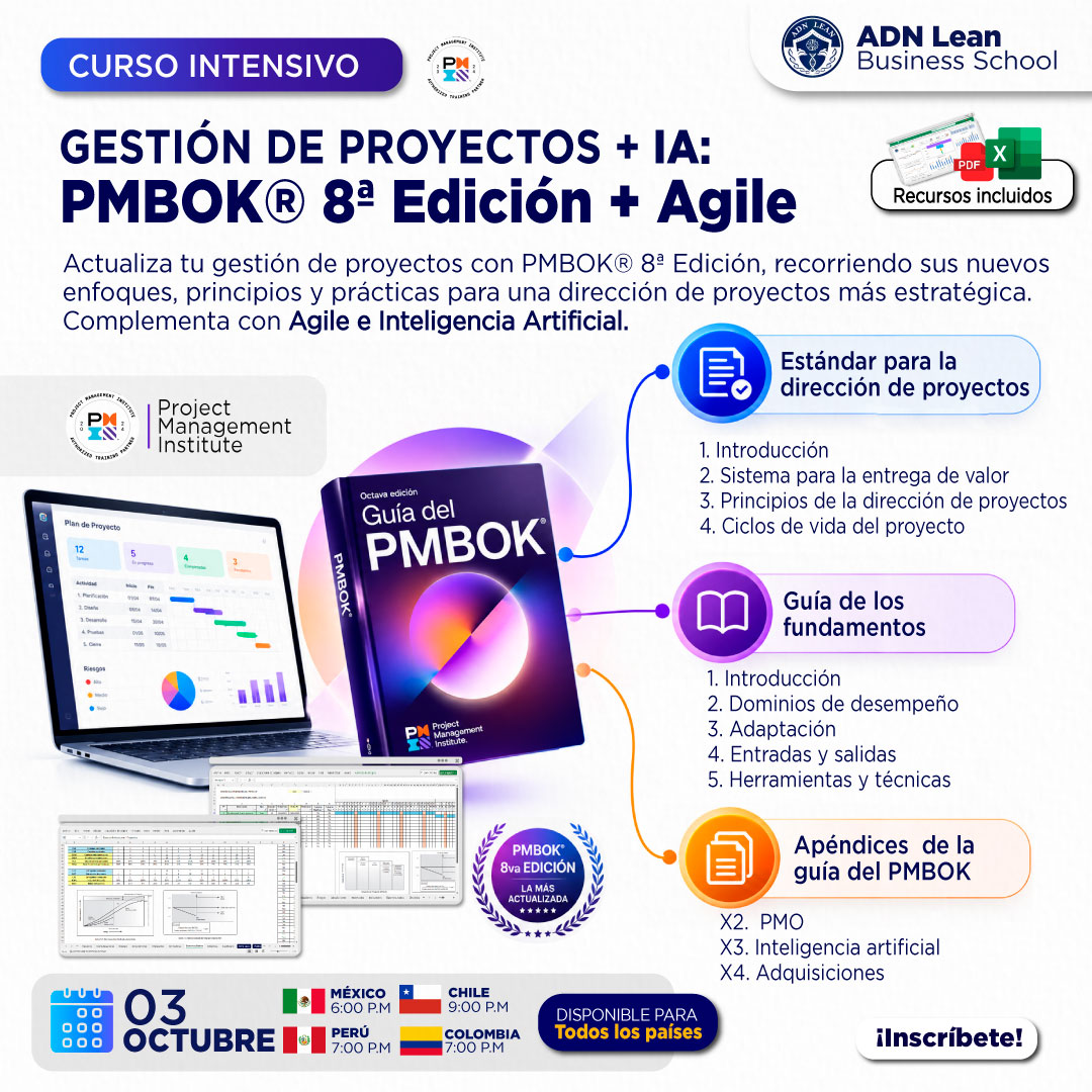 Imagen de producto para CURSO INTENSIVO DE "GESTIÓN DE PROYECTOS" 