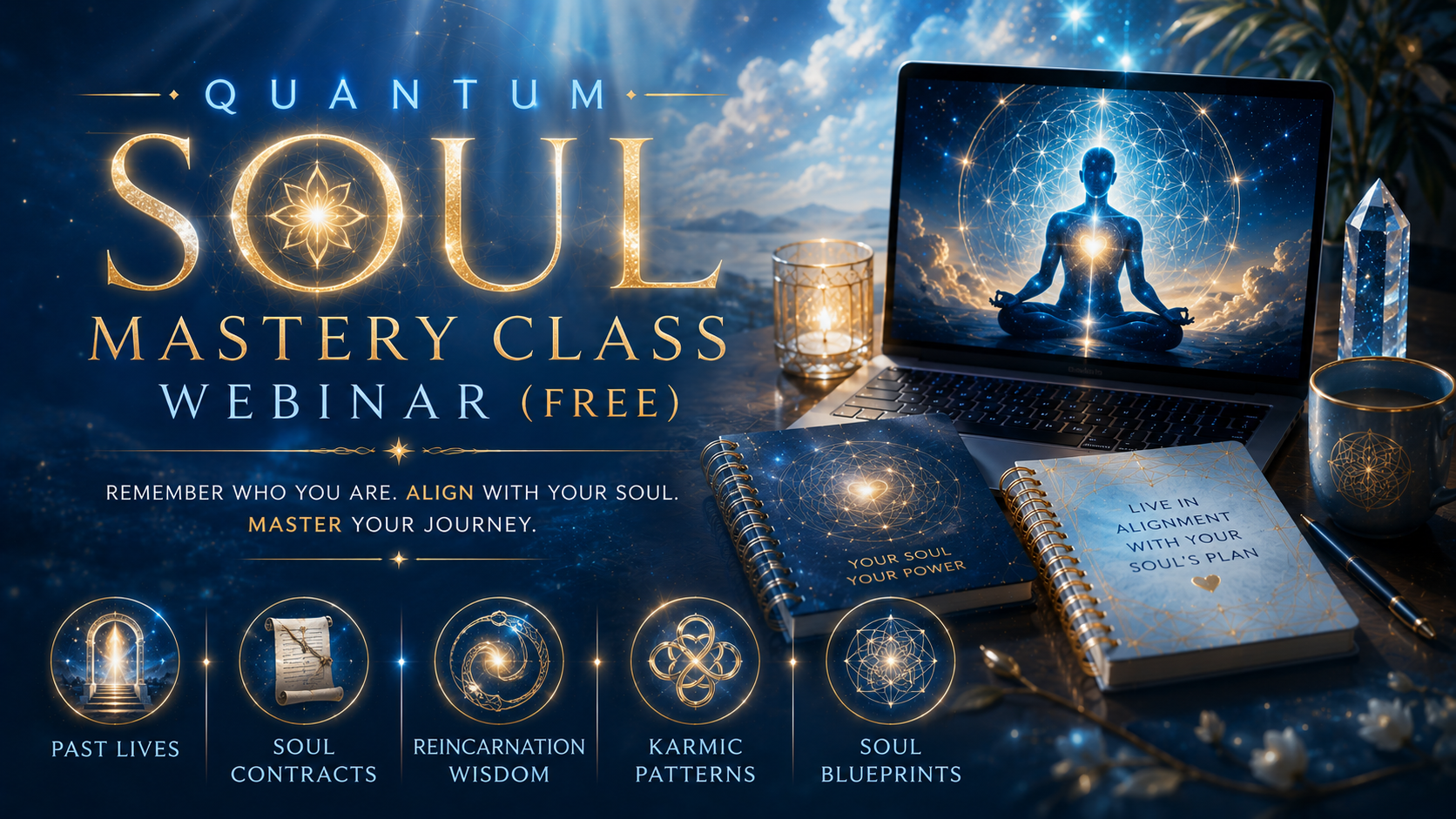 Product image for (FREE) Quantum Soul Mastery Class Webinar