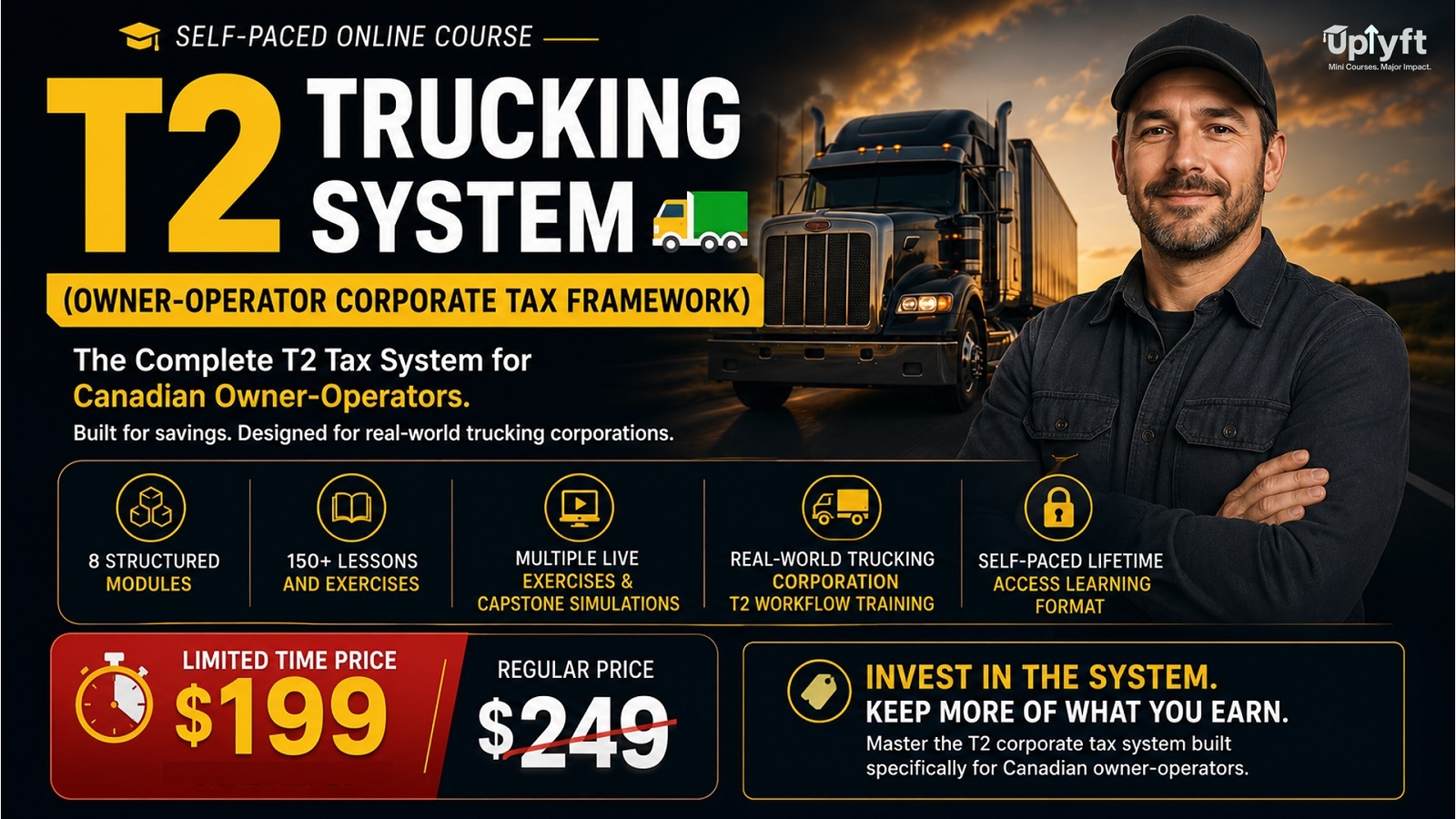 Product image for T2 Trucking System 🚛 Owner-Operator Corporate Tax Framework (9+ Hours)