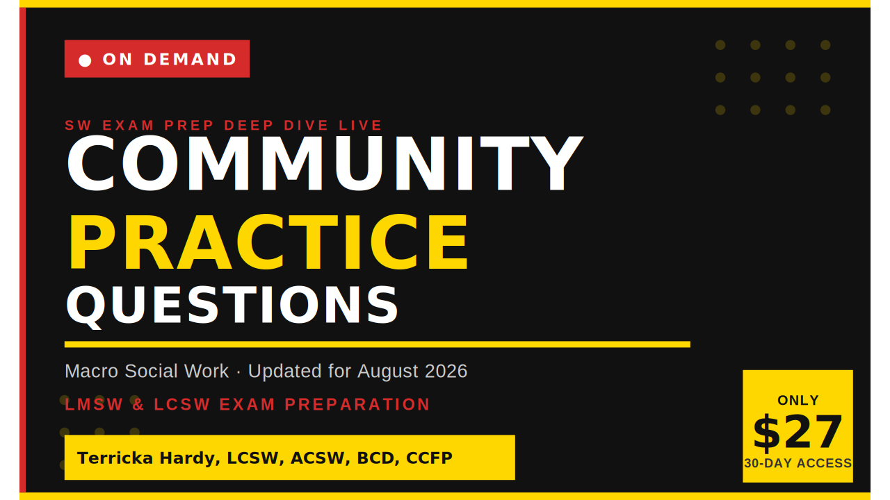 Product image for SW Exam Prep COMMUNITY QUESTIONS DEEP Dive 