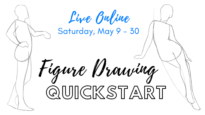 Product image for Figure Drawing Quickstart - Saturday Live Cohort