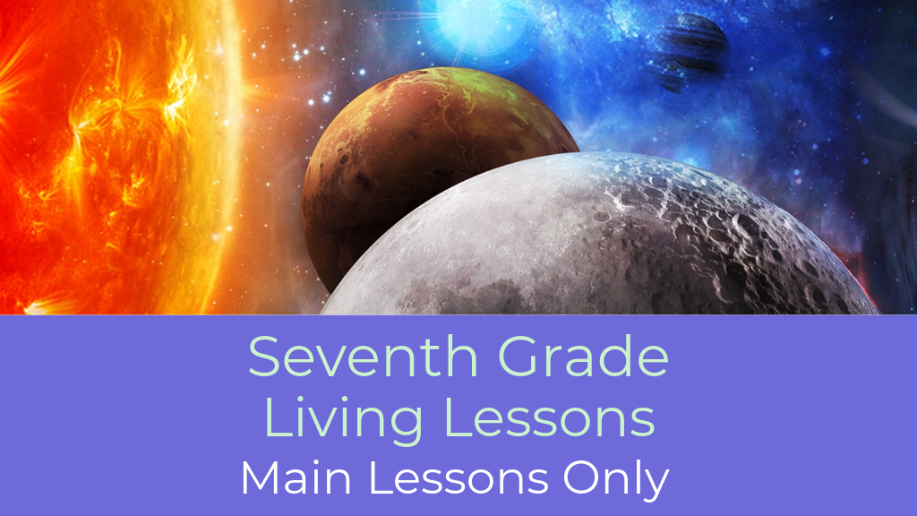 Product image for G7: Seventh Grade Waldorf Living Lessons (Main Lessons)