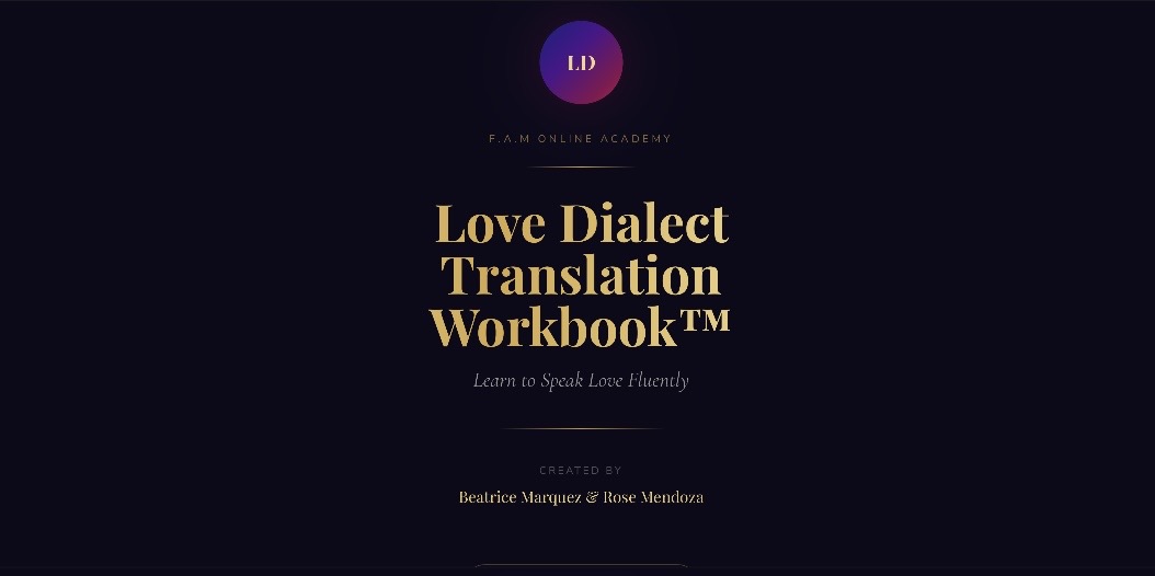 Product image for The Love Dialect Workbook