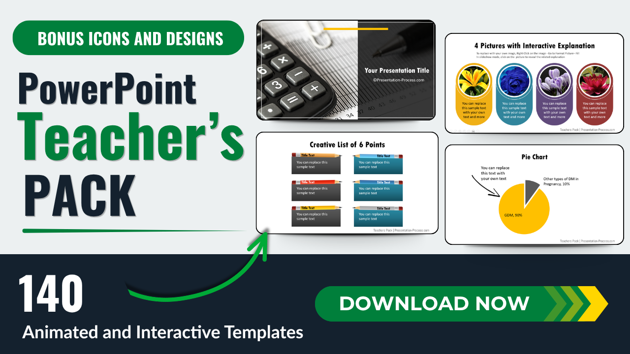Product image for PowerPoint Templates Pack for Teachers