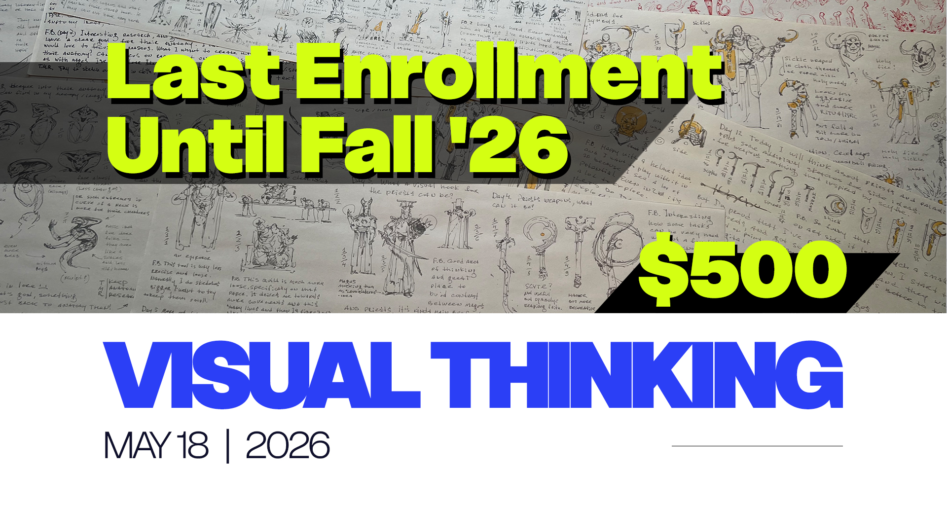 visual thinking, dagger crown art campus, concept artists, illustrators, animators, artists, konstantin vavilov, vakon, new enrollment