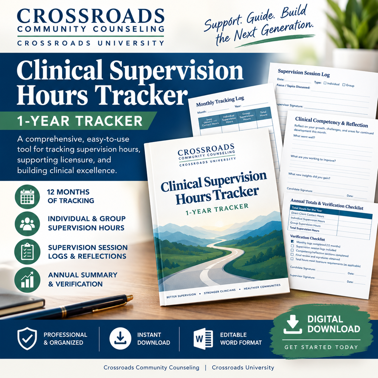 Product image for Clinical Supervision Hours Tracker