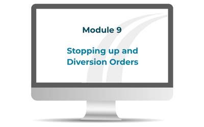 Product image for Highway Law - Module 9 - Stopping up and Diversion Orders