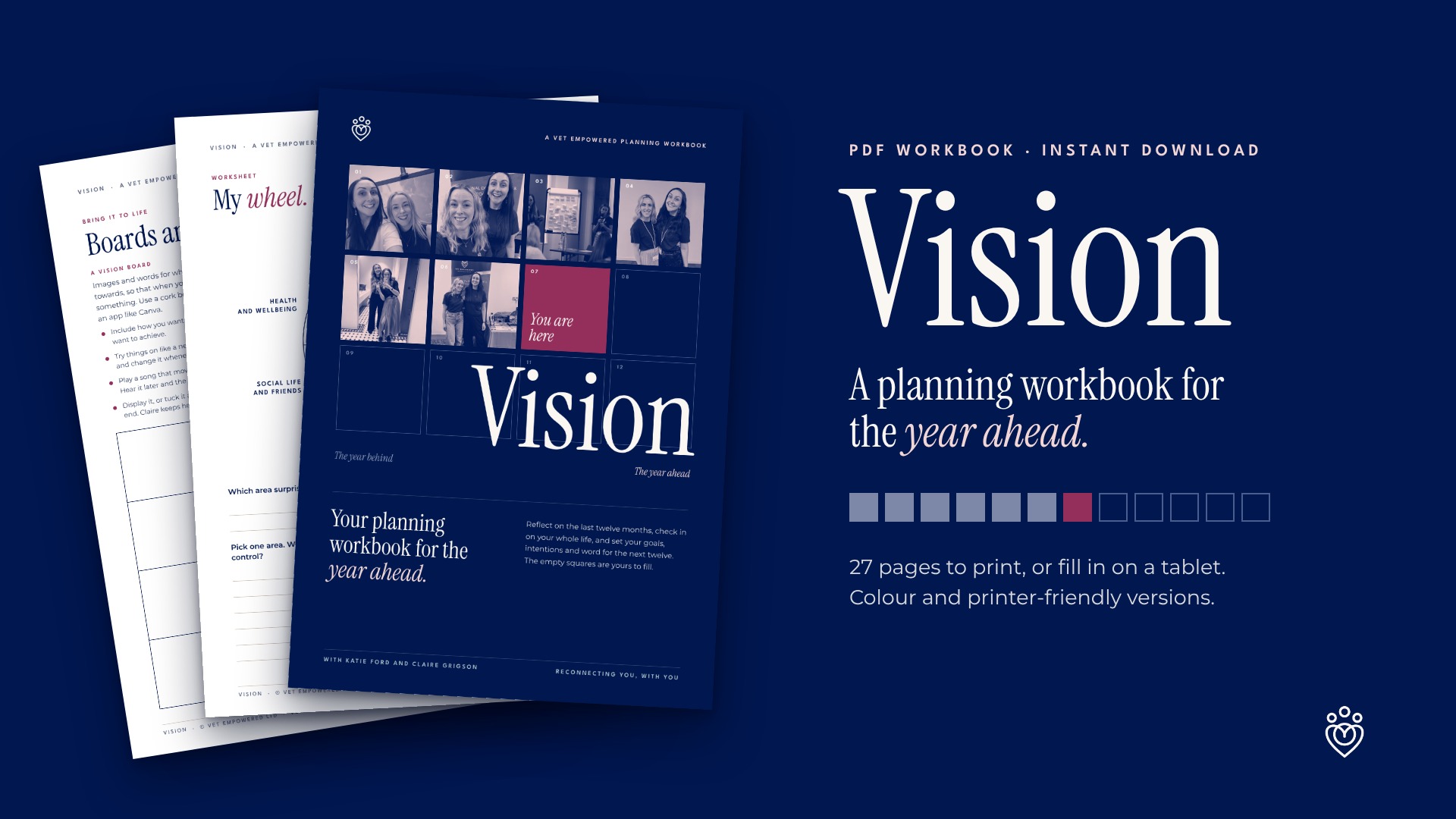 Product image for Vision: a planning workbook for the year ahead