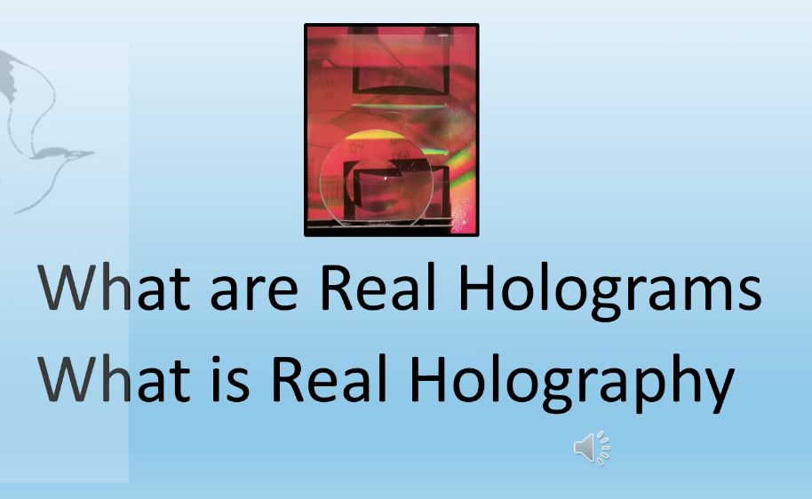 Product image for Definitions of Real Holograms & Real Holography