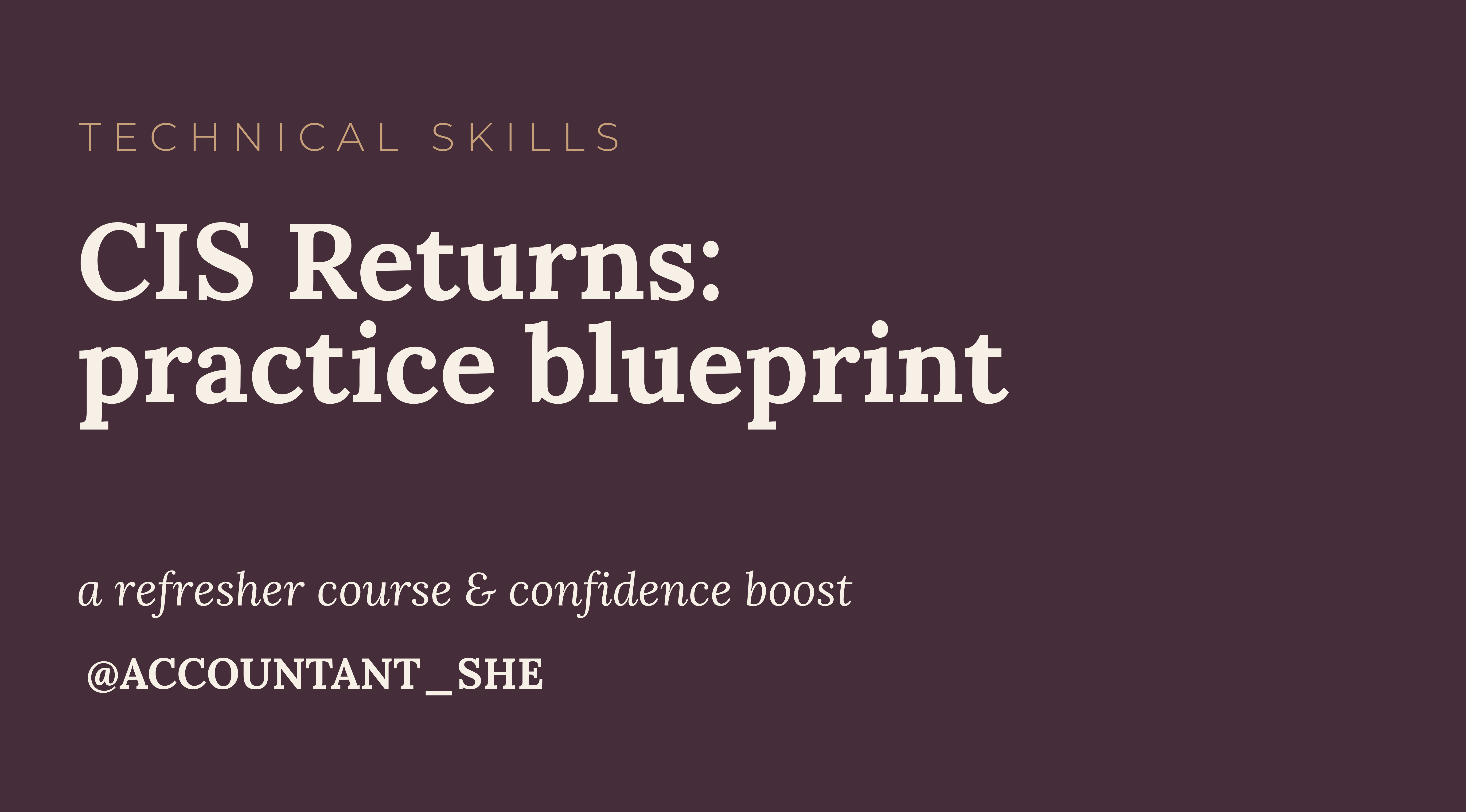 Product image for CIS Returns: Confidence Boost and Practice Blueprint