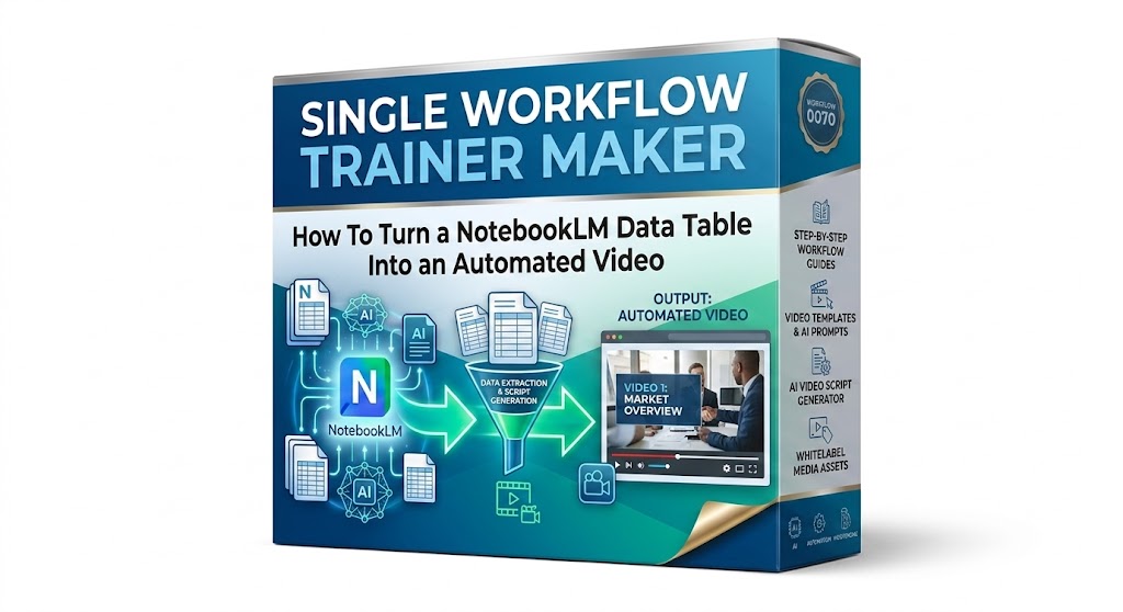 Product image for (2026) - WFTM3 - How to Turn NotebookLM Data Tables into a Video