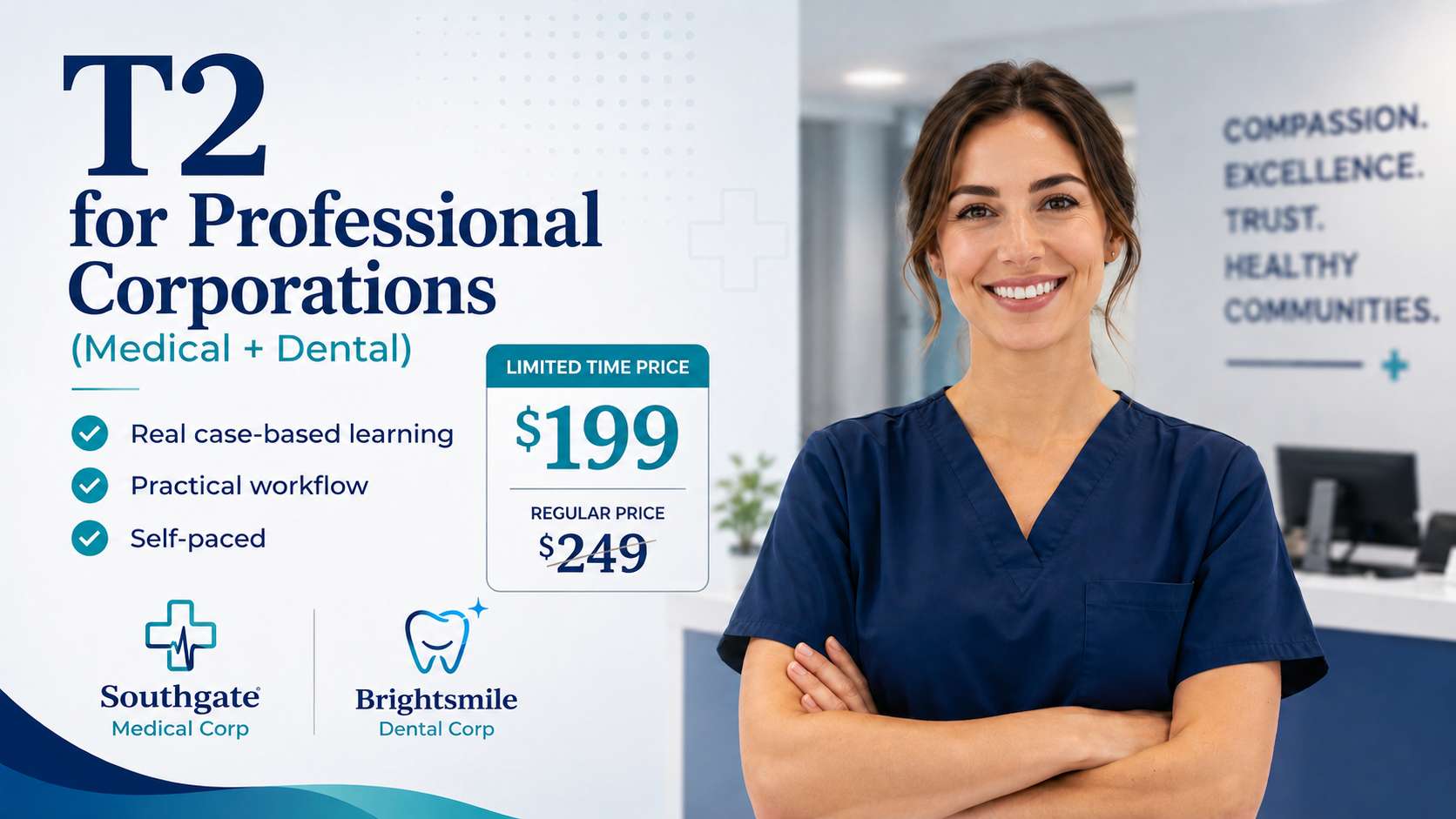 Product image for T2 for Professional Corporations | 5+ Hours | Hands-On, Case-Based Training