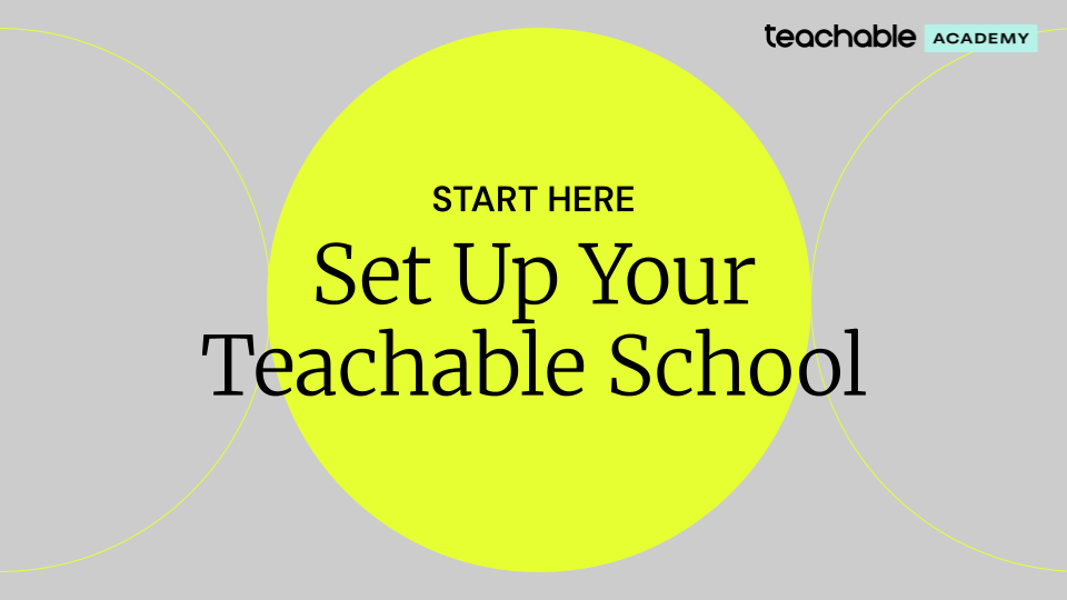 Product image for Setting Up Your Teachable School