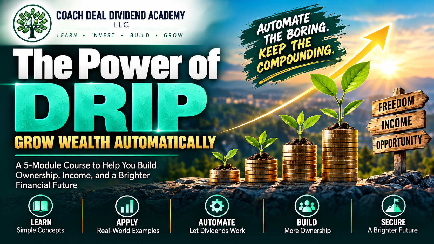 Product image for The Power of DRIP — Grow Wealth Automatically