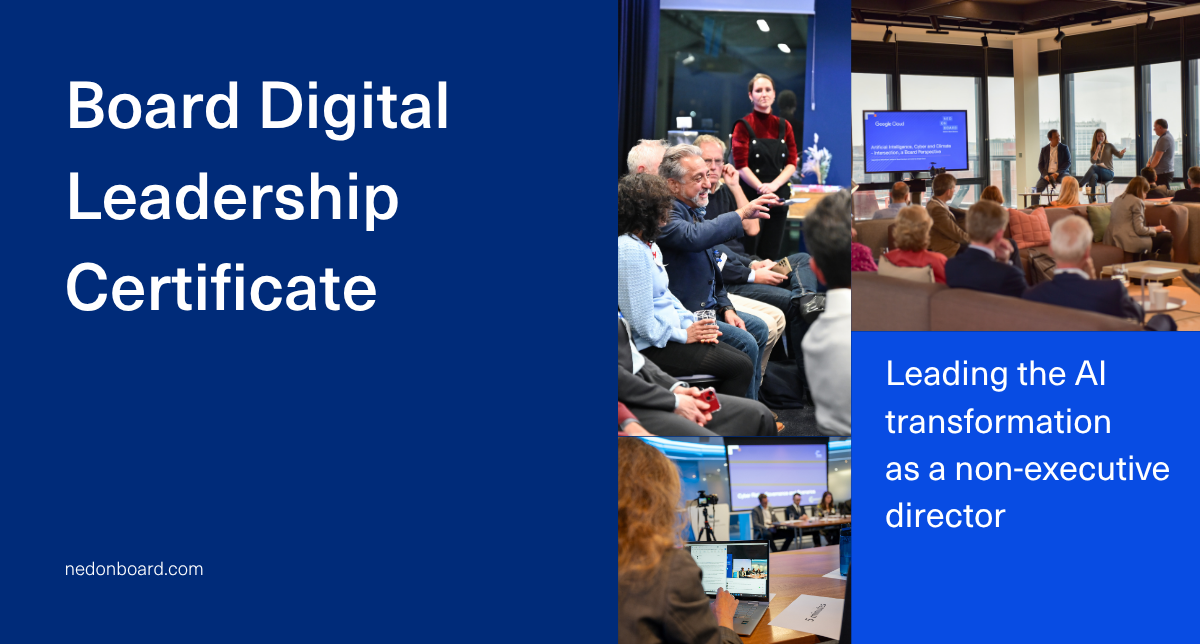 Product image for Board Digital Leadership Certificate: A NED guide to AI transformation