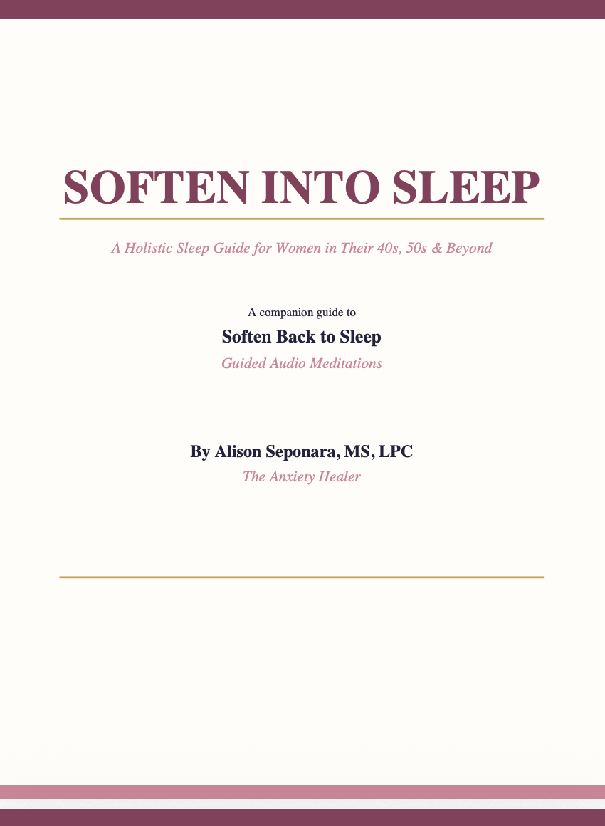 Soften Into Sleep Workbook