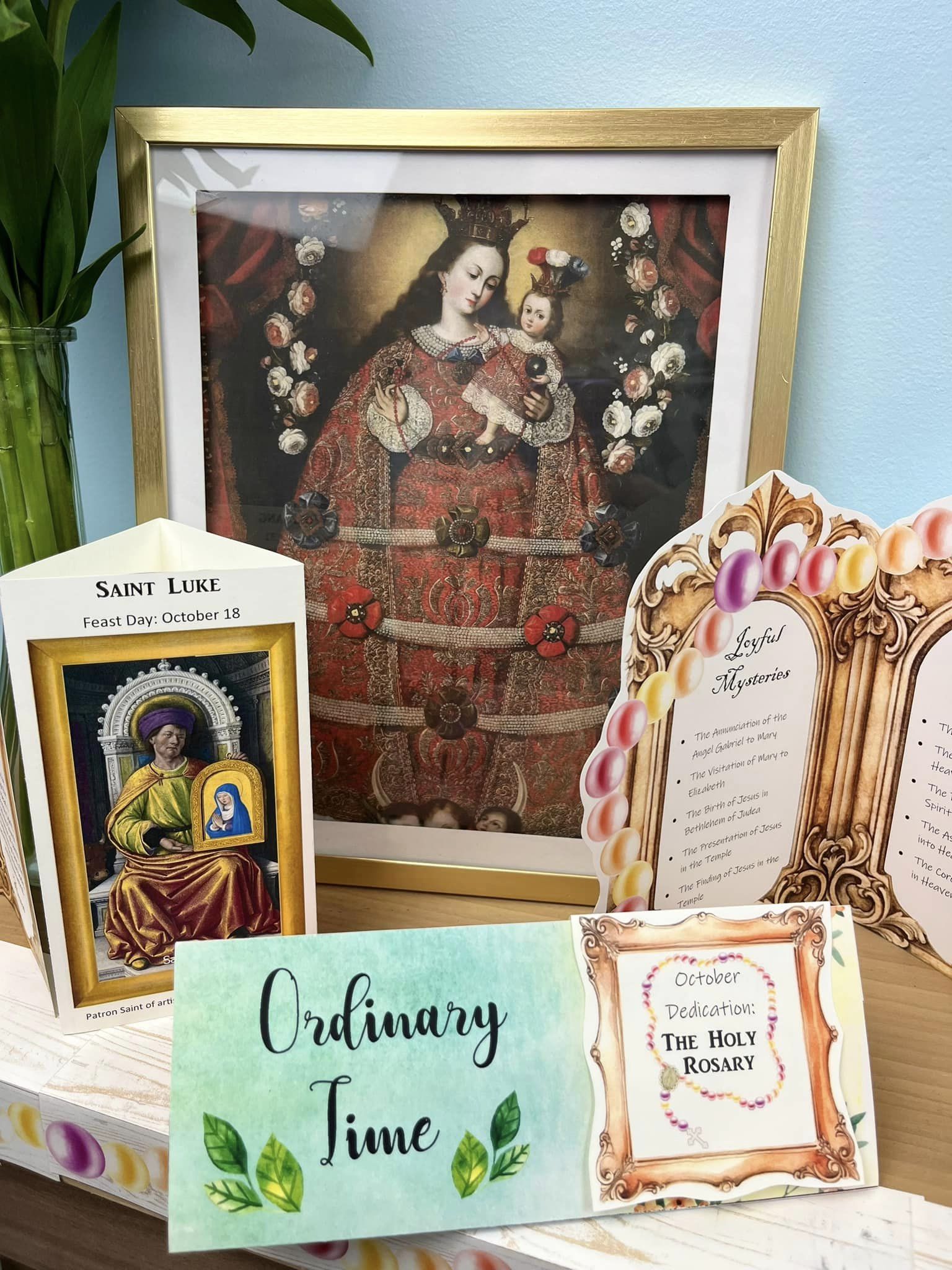 Home Altar Printables Example