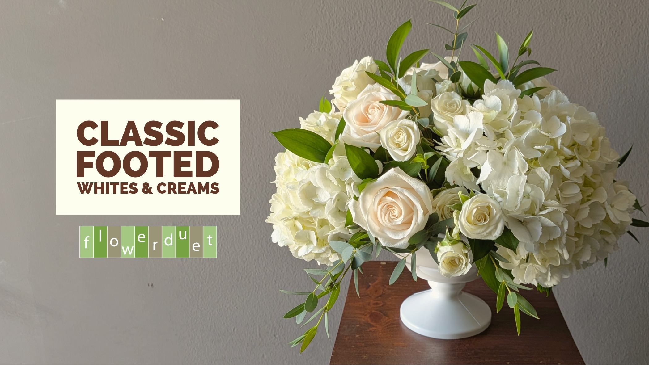Product image for Flower Arranging Fridays: Classic Footed Centerpiece