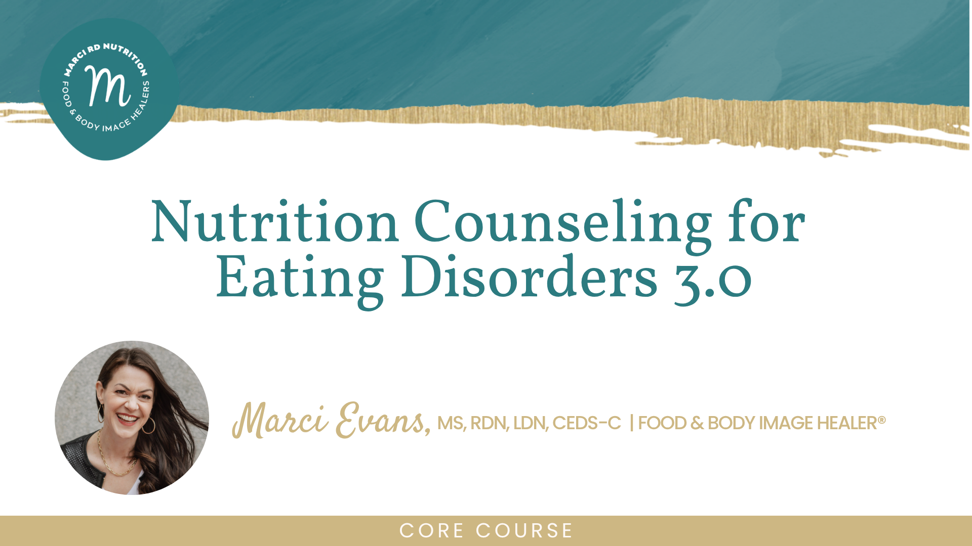 Product image for Nutrition Counseling for Eating Disorders with Marci Evans 3.0