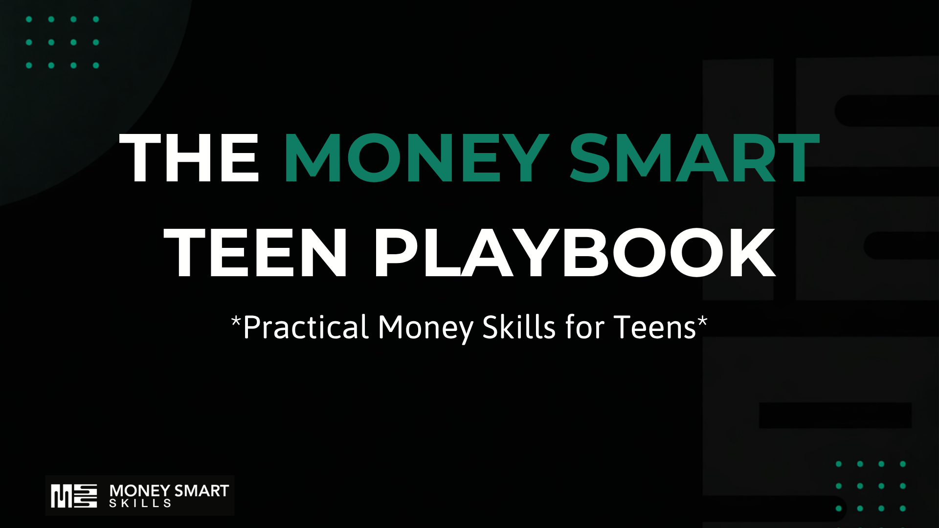Product image for Money Smart Teen Playbook