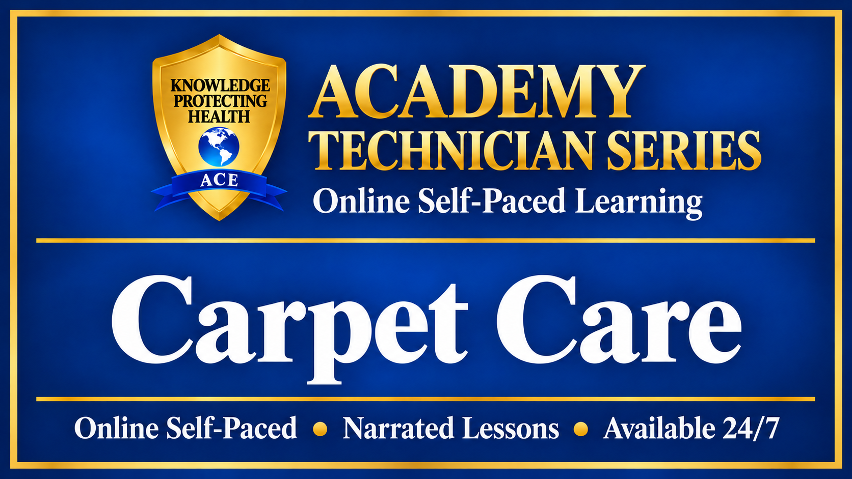 Product image for Carpet Care Technician Series