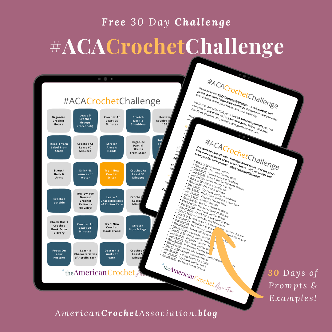 Product image for #ACACrochetChallenge