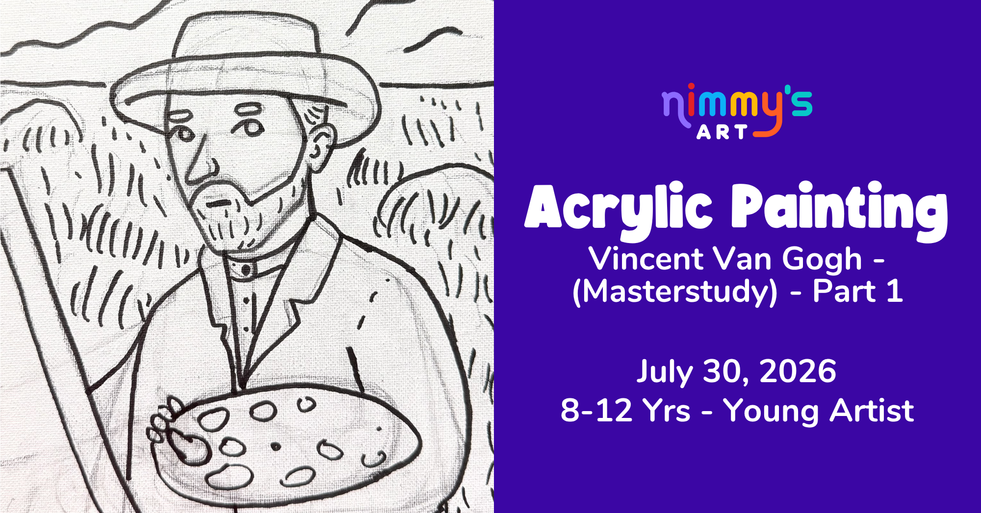Product image for Acrylic Painting - Vincent Van Gogh - (Masterstudy) - Part 1