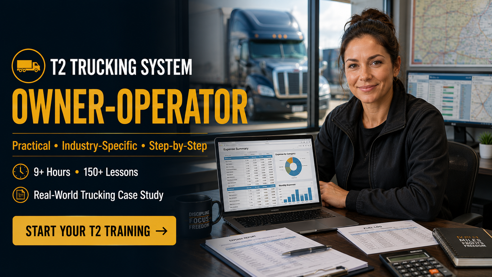 Product image for T2 Trucking System 🚛 Owner-Operator Corporate Tax Framework (9+ Hours)