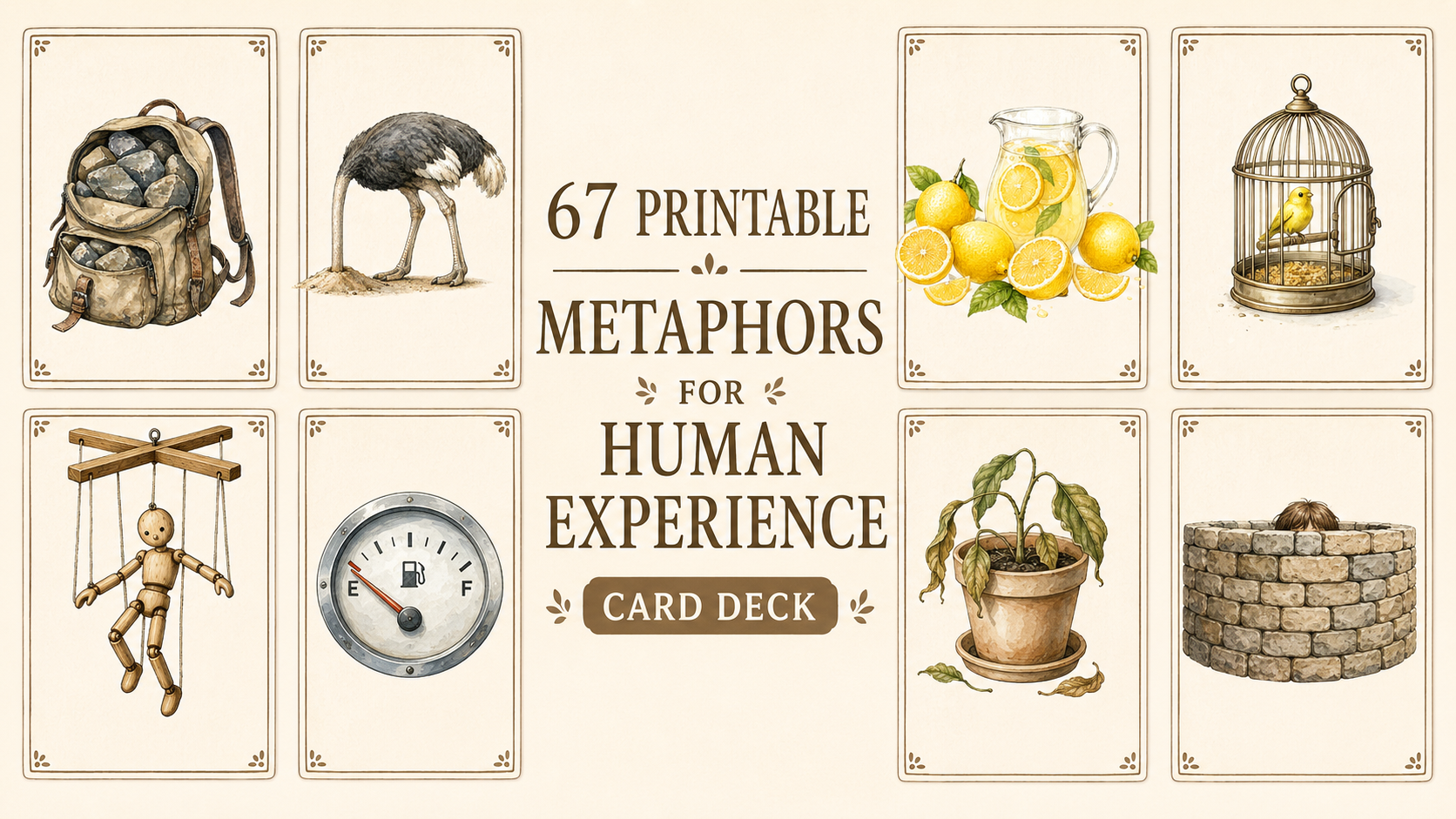 Product image for Metaphors for the Human Experience Card Deck